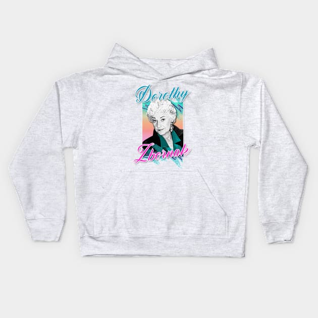 Dorothy Zbornak  ∆ Graphic Design 80s Style Kids Hoodie by DankFutura